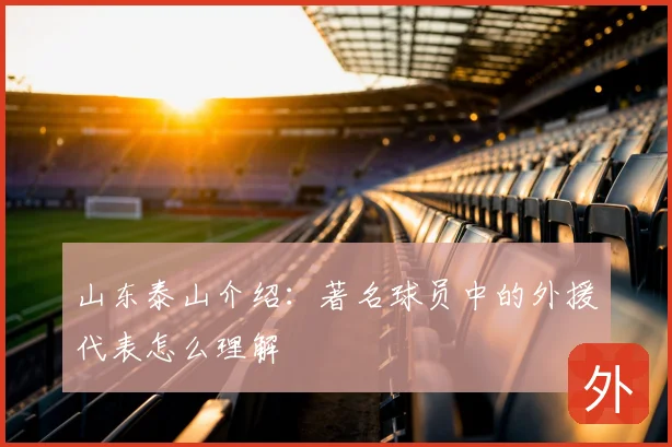 山东泰山介绍：著名球员中的外援代表怎么理解